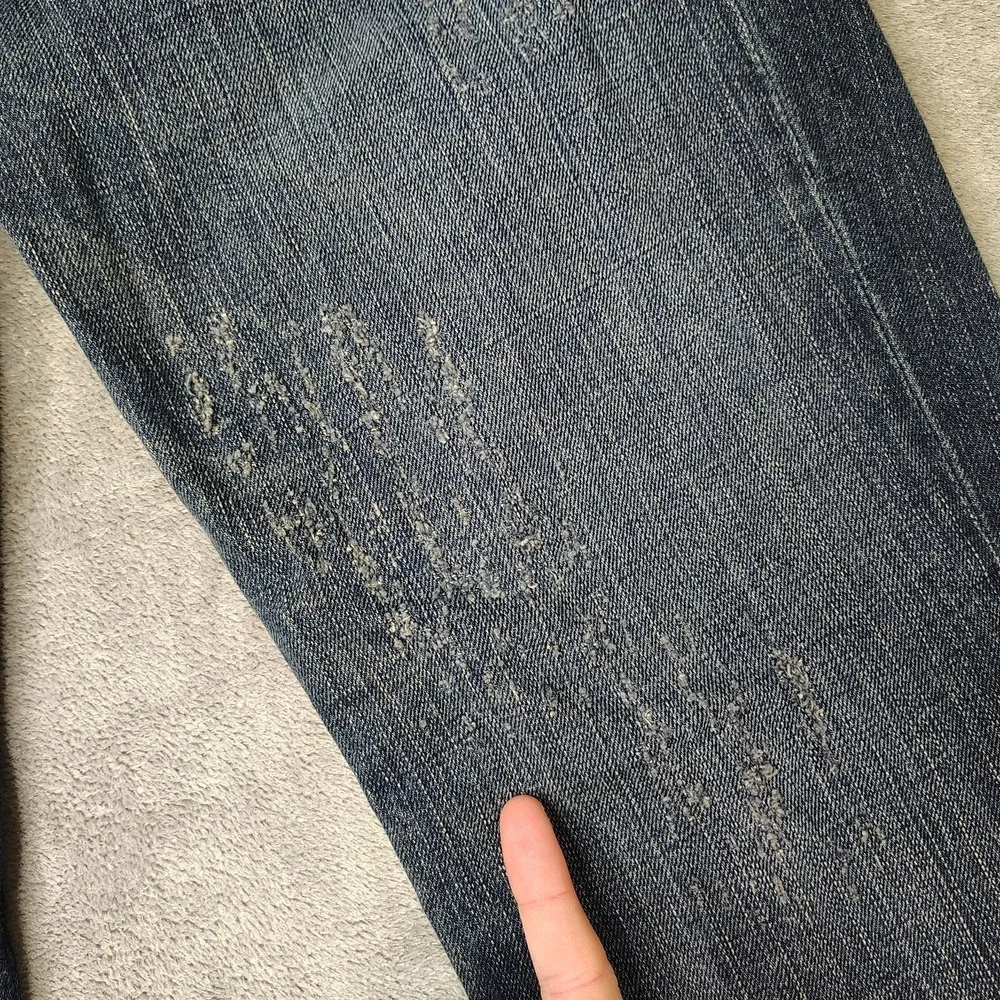 Affliction Jeans Mens 34x34‎ Blue Flap Pocket Denim Killers Grunge Made In USA